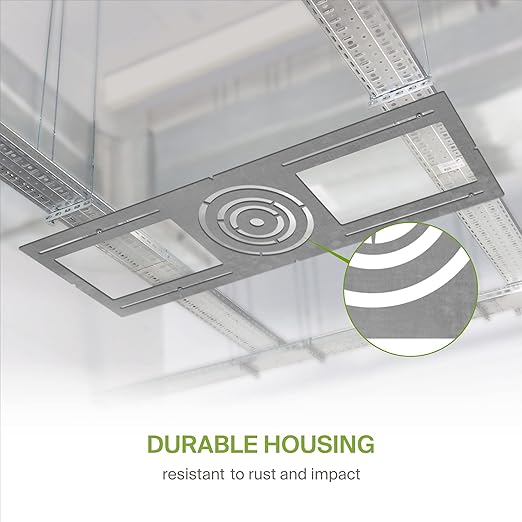 ASD 12 Pack New Construction Mounting Plate with Symmetric Round Hole - 3-4-6" Flat Steel Rough-in Wafer Light Bracket, LED Recessed Lighting Housing
