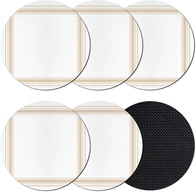 Modern Minimalist Art Coasters Set of 6 Absorbent Coasters by Unknown