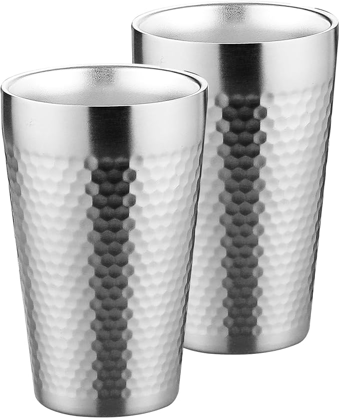 BEFOY Pint Cup - 16oz Double Layer Cup Wall Stainless Steel Unbreakable Hot & by BEFOY