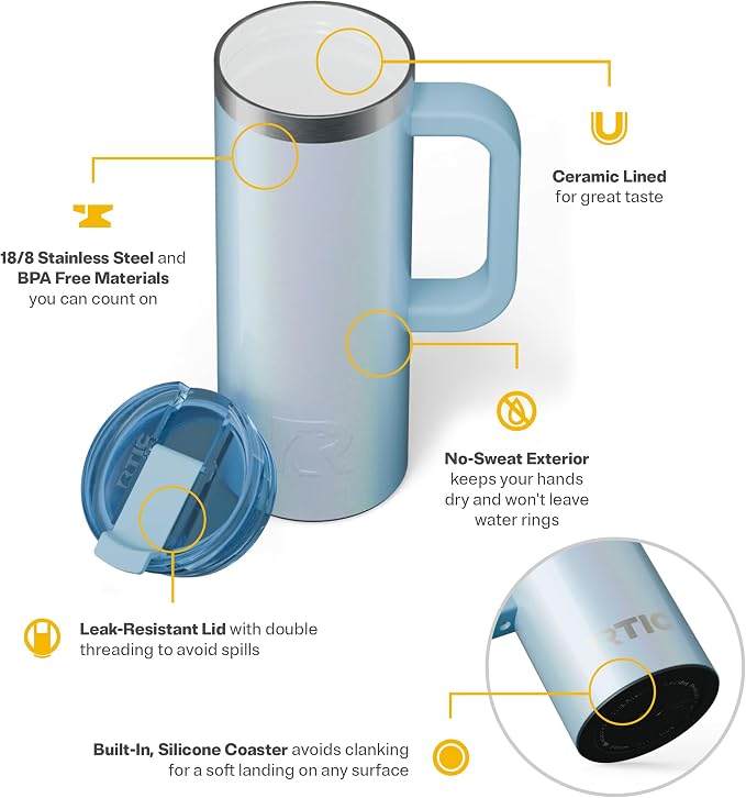RTIC 20oz Road Trip Travel Mug - Image 3