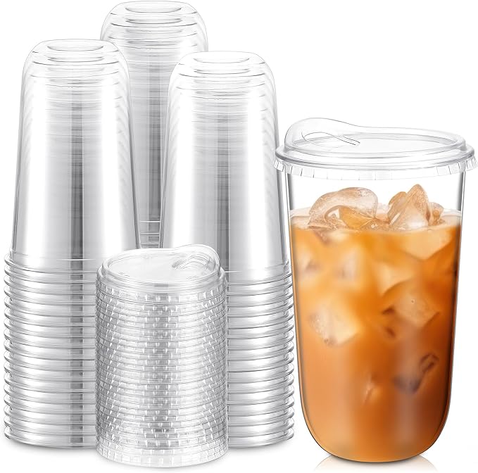Baderke Clear Plastic Cups by Baderke