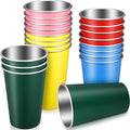 Mimorou 20 Pack Stainless Steel Pint Cups Metal Cups Unbreakable Drinking Water by Mimorou