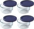 Pyrex 7202 Glass Bowl with Dark Blue Lid by Pyrex