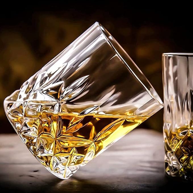 Qipecedm® Old Fashioned Whiskey Glasses, Barware - Image 7