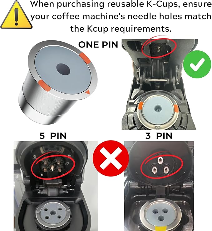 Reusable K Cups and Coffee Pods, Universal Stainless Steel K Cups - Image 7