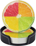 6 Pack Tropical Colorful Lemon Coaster by GTEVUTS