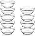 Sweejar 5.5 inch Glass Soup Bowls Set, 20 oz Cereal Bowls, Bowls Set by Sweejarco1949