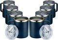 MEWAY 12oz Coffee Mug With Handle 8 Pack Bulk, Stainless Steel Insulated Travel by MEWAY