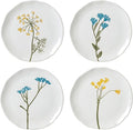 Lenox Wildflowers 4-Piece Tidbit Plates, Dessert Plate Set by Lenox