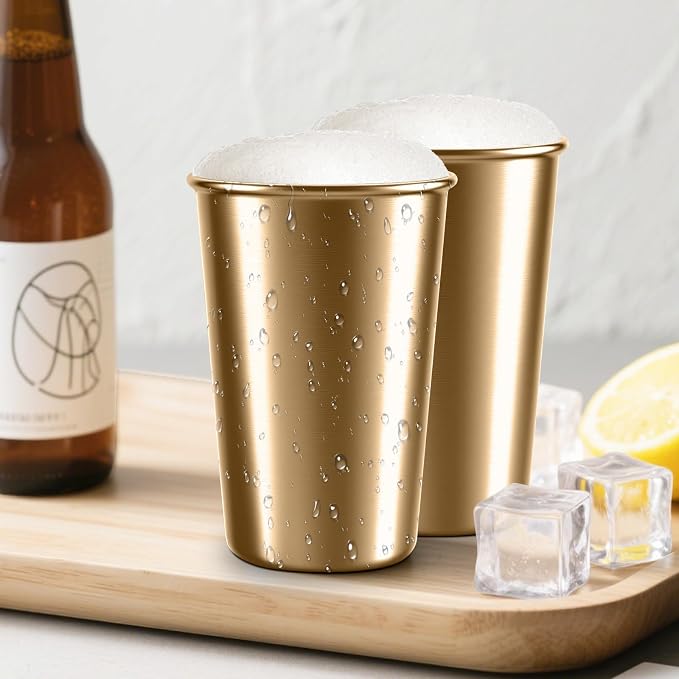 5-Pack 16 oz Stainless Steel Pint Cups, Reusable | Food-Grade 304 Stainless - Image 7
