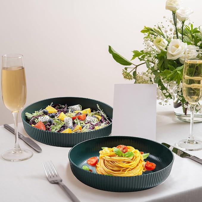 Kyraton Pasta Bowls Set of 4, 37oz Salad Bowls Soup Bowls Large Pasta Serving - Image 7