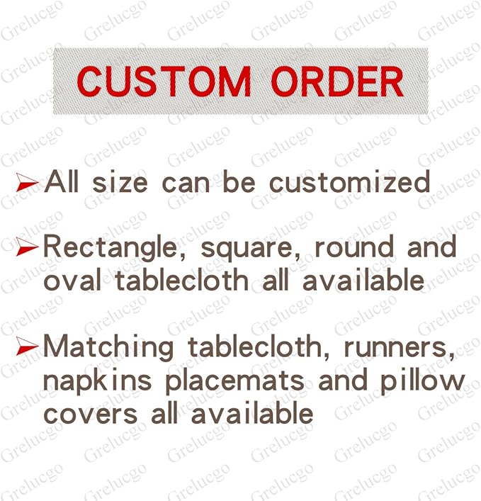 Grelucgo Large Handmade Hemstitched Polyester Rectangle Table Runners, - Image 6