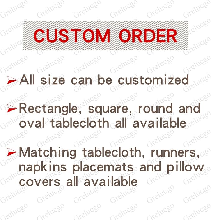 Grelucgo Short Handmade Hemstitched Polyester Rectangle Table Runners Dresser - Image 6
