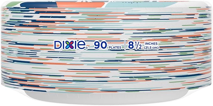 Dixie Medium Paper Plates, 8.5 Inch, 2X Stronger*, Microwave-Safe, Soak-Proof - Image 9