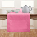 Solino Home 100% Pure Linen Dining Table Runner Flamingo Pink, 14 x 144 in | by SolinoHome