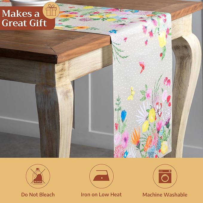 Maison d' Hermine Table Runner 100% Cotton 14.50" x 108" | Table Runners 108 - Image 5