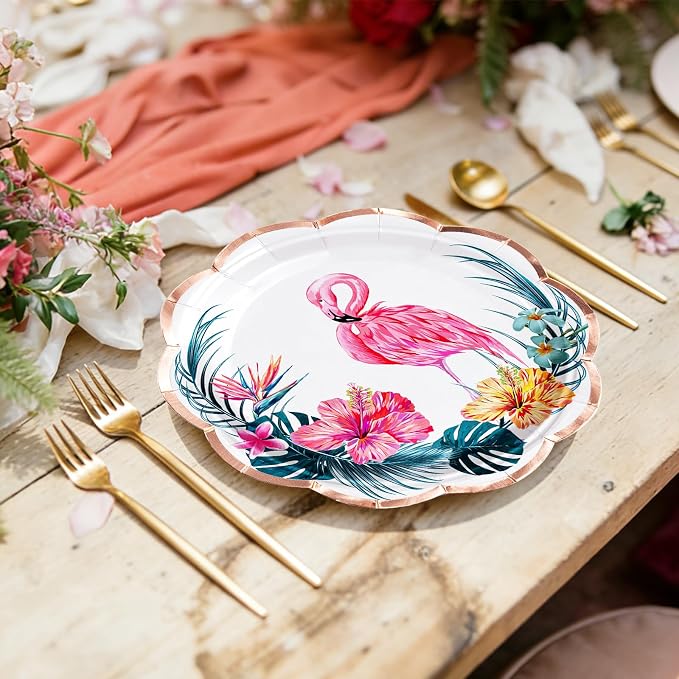 WRAPAHOLIC 25Pcs Summer Paper Plates - Image 4
