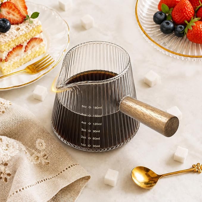 6OZ Espresso Shot Glass Cups Coffee Measuring Cup Coffee Bar Accessories | - Image 8
