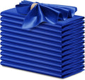 P Pothuiny 12 Pcs Royal Blue Satin Napkins 17 x 17 in, Satin Cloth Napkins | by P+Pothuiny