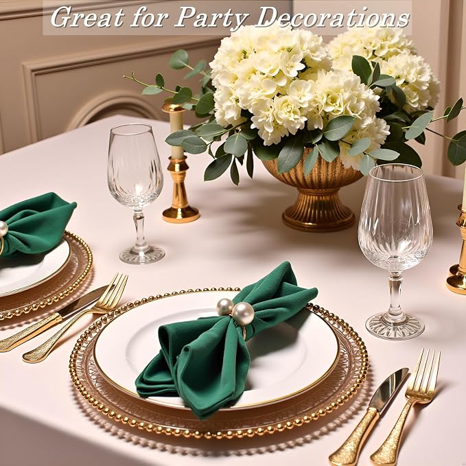 50 Pcs Pearl Napkin Rings - Image 7