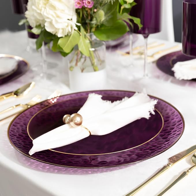 PLASTICPRO 32 Piece Combo Plates Set includes 16-7'' inch Plates & 16-10'' inch - Image 5