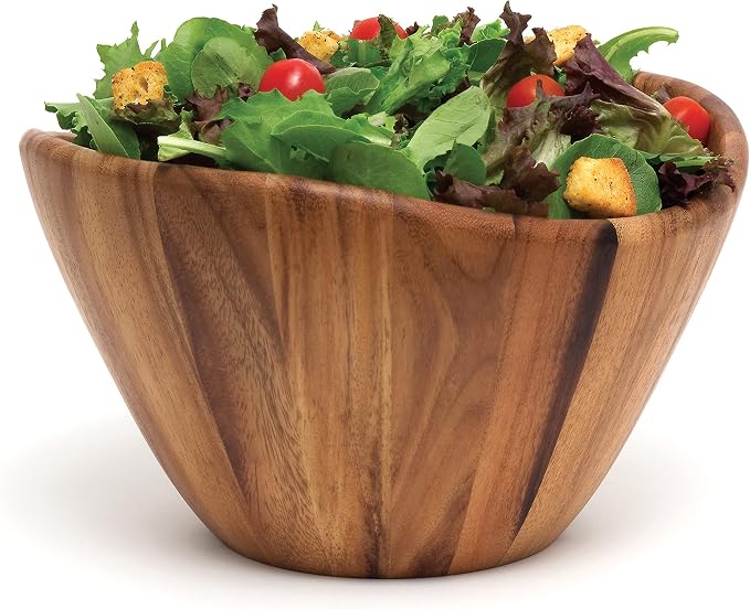 Lipper International 1174-7 Acacia Wave Bowl Set - Image 4