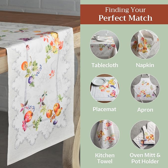 Maison d' Hermine Table Runner 100% Cotton 14.50" x 108" | Table Runners 108 - Image 5