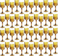 48Pack Plastic Wine Glasses, 7oz Vintage Goblets by LEYIQU