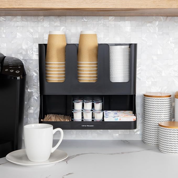 Mind Reader Condiment Station, 13 Inch Countertop Coffee Bar Organizer - Image 6