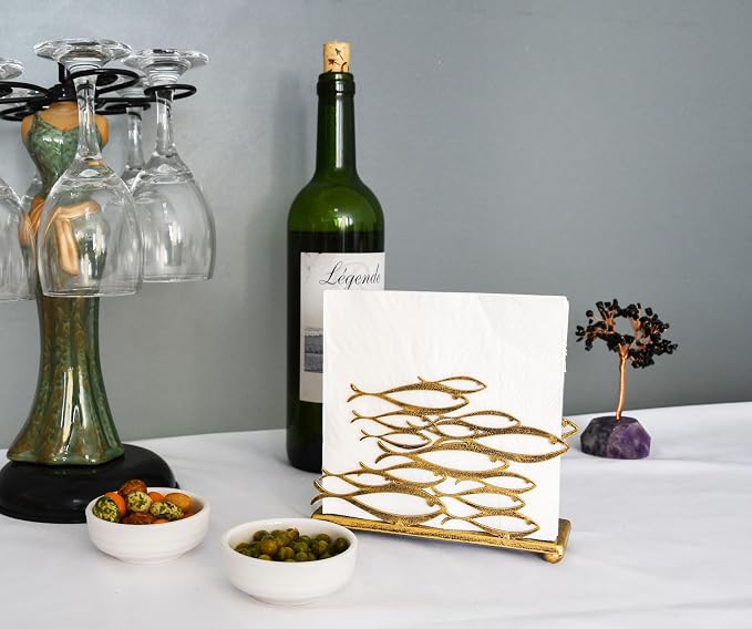 OwlGift Fish Design Napkin Holder, Ocean Serviette Dispenser, Marine Cocktail - Image 7