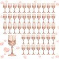 7OZ Plastic Wine Glasses, Reusable Vintage Goblets Unbreakable Drinking Glasses by Unknown