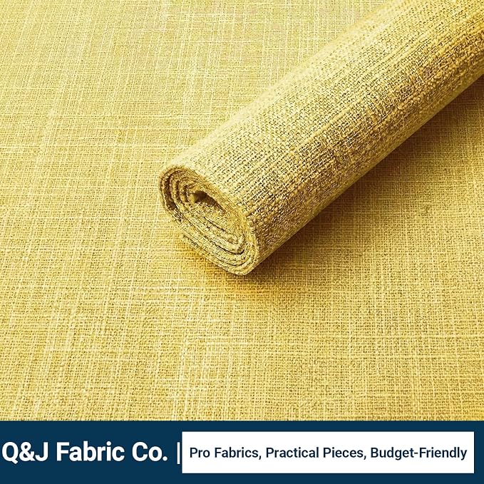 Q&J Fabric Co. Linen-Textured Table Runner 1 Pack 13x84 Inch Gold | Polyester - Image 8