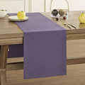 Basic Linen Style Table Runner, 14x108 Inch Purple | Mitered Corner Design by ZEEMARTONLINE