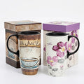 Topadorn Set of 2 Ceramic Travel Mugs by Topadorn