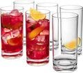 Amazing Abby - Probity - 16-Ounce Plastic Tumblers (Set of 6), Drinking Glasses, Reusable Cups, BPA-Free, Shatter-Proof, Dishwasher-Safe (Made of Plastic, NOT Glass)