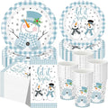 Funnymoom 250 Pcs Winter Snowman Party Decorations by Funnymoom