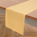Solino Home 100% Pure Linen Table Runner Mustard Long, Athena 14 x 144 in | by SolinoHome