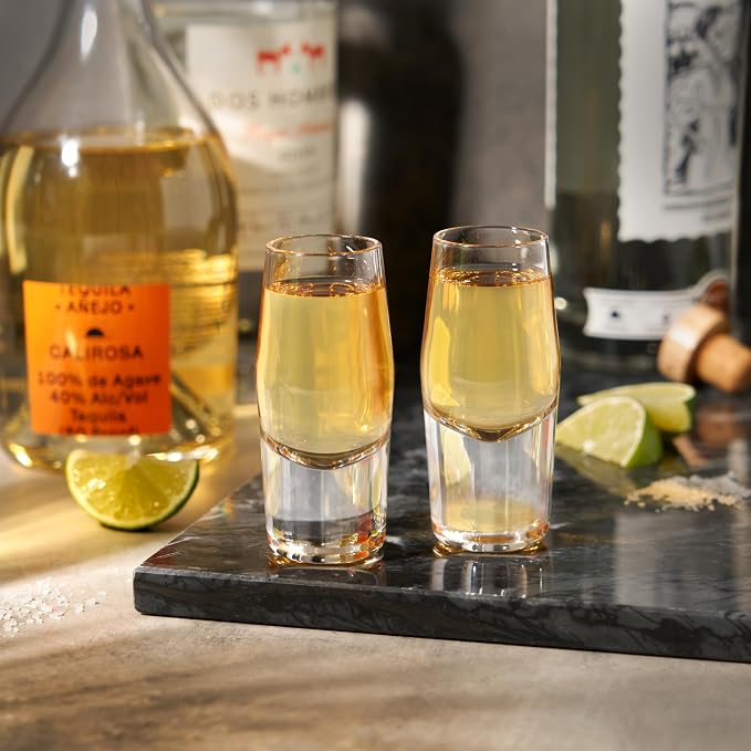 Viski Heavyweight Crystal Shot Glasses Set of 2 - Image 4