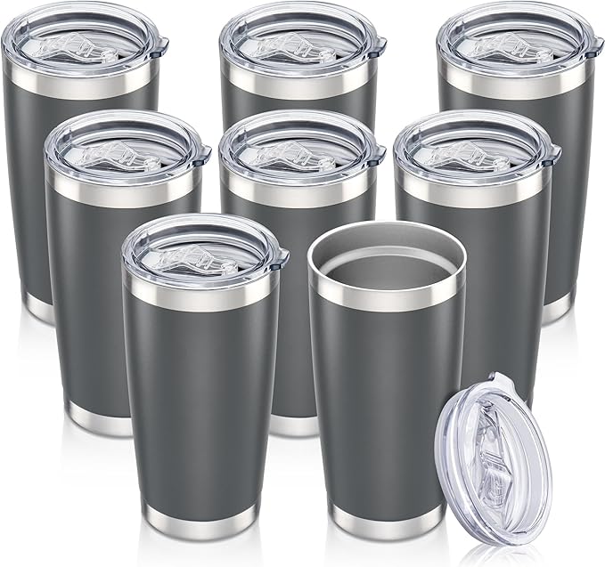 20 oz Tumbler with Lid Stainless Steel Insulated Tumblers Bulk Cups Mug | by Orebigo