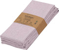 Ruvanti Cloth Napkins Set of 6, 18x18 Reusable Napkins Cloth Washable, Soft & Durable Table Napkin, Poly Cotton Fabric Dinner Napkins for Parties, Christmas, Thanksgiving, Weddings - Mauve