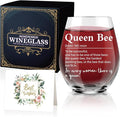 AGMDESIGN Queen Bee Definition Wine Glass, Retirement Thank You Gifts by Unknown