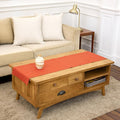 Solino Home Cotton Linen Table Runner Burnt Orange Hemstitch, 14 x 60 in | by SolinoHome