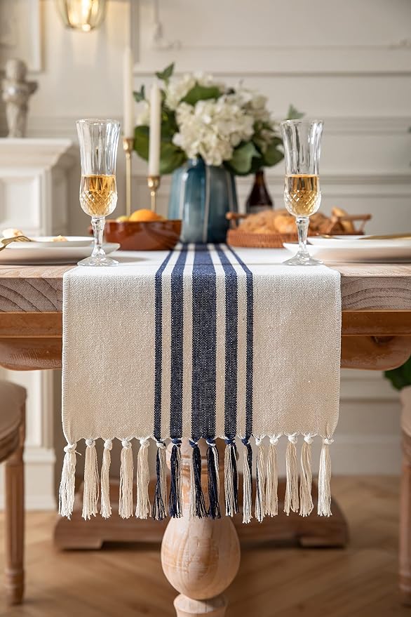 Boho Table Runner for Modern Farmhouse Decor, Dining Table décor 13 x 72 Inch - Image 2