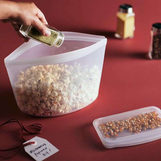 Stasher Premium Reusable Silicone Leak-Free Food Storage Bowl, 8-Cup | - Image 2