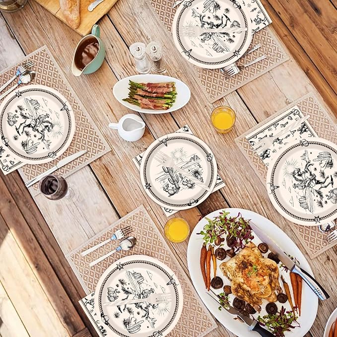 Rakuto Western Party Tableware Decorations - Image 7