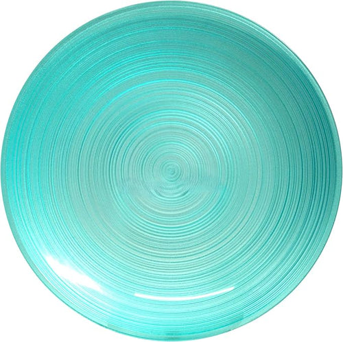 " OCCASIONS " 50 Plates Pack (25 Guests)-Wedding Party Disposable Plastic Plate Set -25 x 10'' Dinner + 25 x 7'' Salad & Dessert plates (Belize in Aqua)
