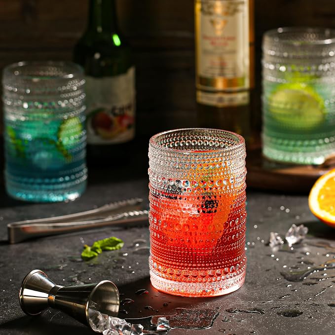 Amzcku Vintage Highball Drinking Glass Set of 12 - Image 5