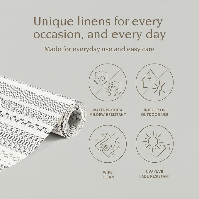 Over&Back 18x90 Reversible Striped Table Runner - Image 2