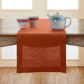 Solino Home 100% Pure Linen Table Runner Cinnamon Hemstitch, 14 x 72 in | by SolinoHome