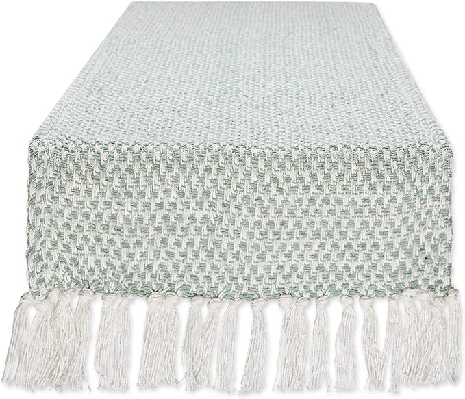 DII Woven Basics Collection 100% Cotton Knit Table Runner by DII